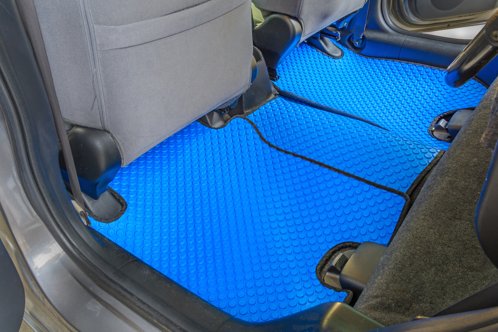 car blue floormat