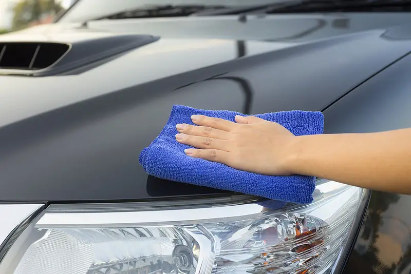 cleaning car